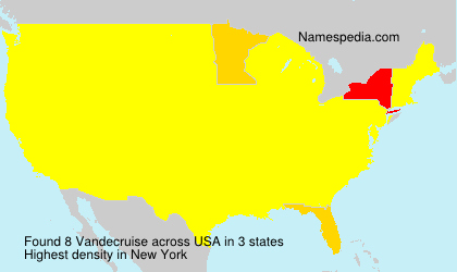Surname Vandecruise in USA Surname Vandecruise in USA