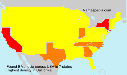 Surname Vanecia in USA Surname Vanecia in USA