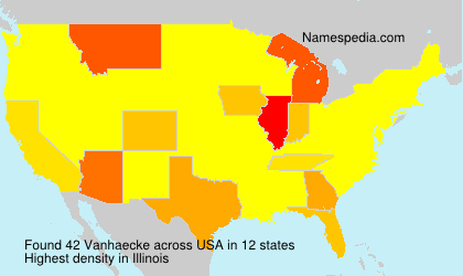 Surname Vanhaecke in USA