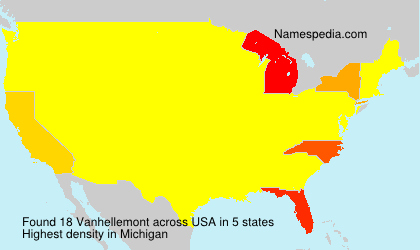Surname Vanhellemont in USA