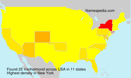 Surname Vanhelmond in USA