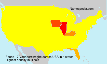 Surname Vanhooreweghe in USA