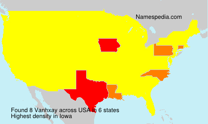Surname Vanhxay in USA Surname Vanhxay in USA