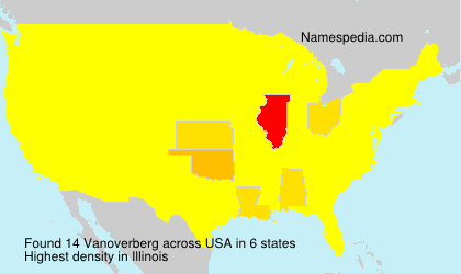 Surname Vanoverberg in USA