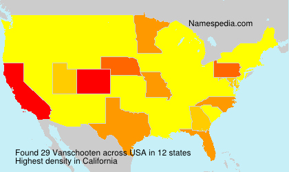 Surname Vanschooten in USA