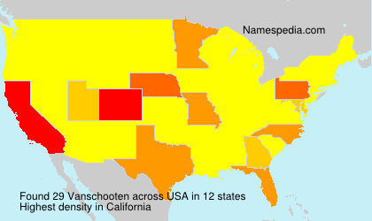 Surname Vanschooten in USA Surname Vanschooten in USA