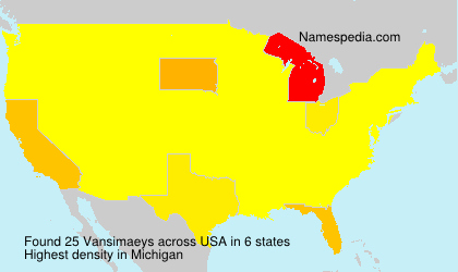 Surname Vansimaeys in USA Surname Vansimaeys in USA
