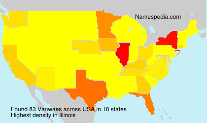Surname Vanwaes in USA
