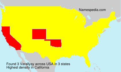 Surname Varallyay in USA