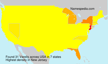 Surname Varelis in USA Surname Varelis in USA