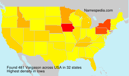 Surname Vargason in USA Surname Vargason in USA