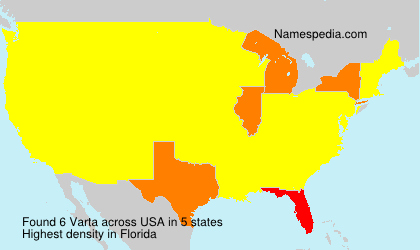Surname Varta in USA