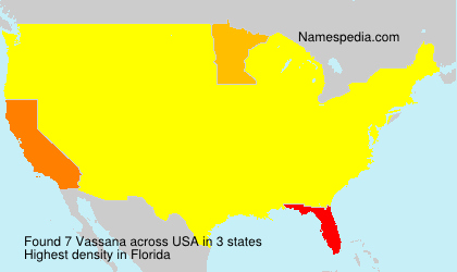 Surname Vassana in USA Surname Vassana in USA