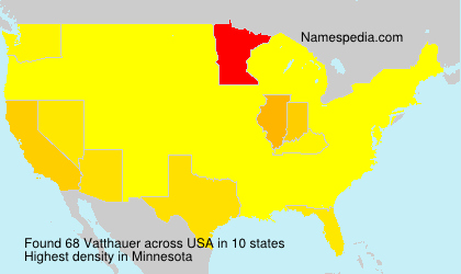 Surname Vatthauer in USA