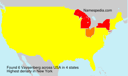 Surname Vaysenberg in USA