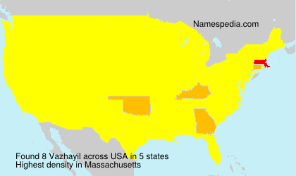 Surname Vazhayil in USA Surname Vazhayil in USA