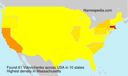 Surname Vdovichenko in USA