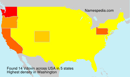 Surname Vdovin in USA