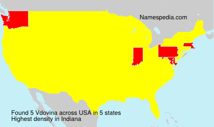 Surname Vdovina in USA