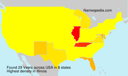 Surname Veers in USA