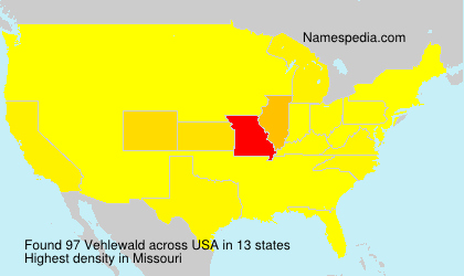 Surname Vehlewald in USA