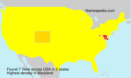 Surname Veiel in USA