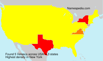 Surname Velasca in USA