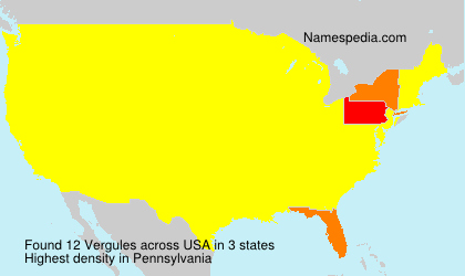 Surname Vergules in USA