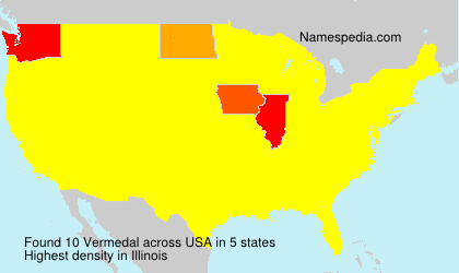 Surname Vermedal in USA
