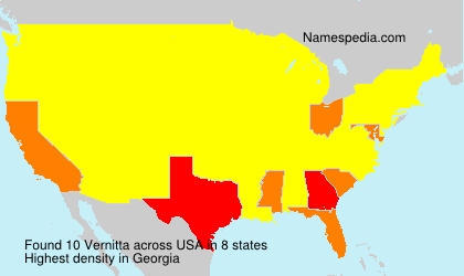 Surname Vernitta in USA
