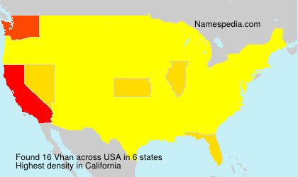 Surname Vhan in USA