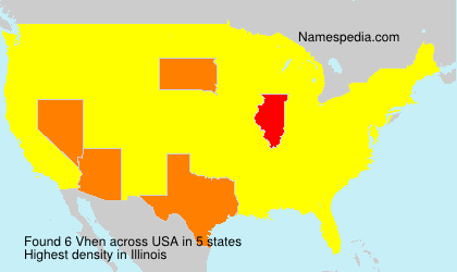 Surname Vhen in USA