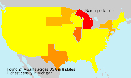 Surname Vigants in USA