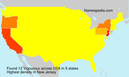 Surname Vigouroux in USA