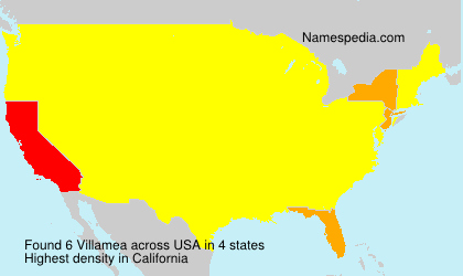 Surname Villamea in USA Surname Villamea in USA