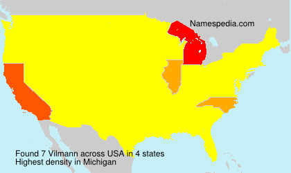 Surname Vilmann in USA
