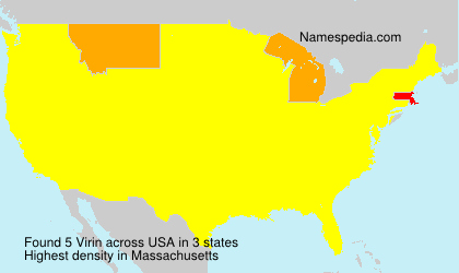 Surname Virin in USA