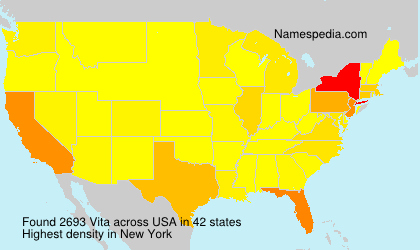 Surname Vita in USA