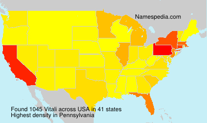 Surname Vitali in USA