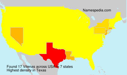 Surname Vitenas in USA