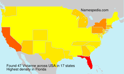 Surname Vivianne in USA