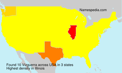 Surname Vizguerra in USA
