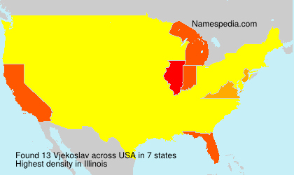 Surname Vjekoslav in USA