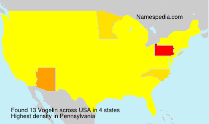 Surname Vogelin in USA