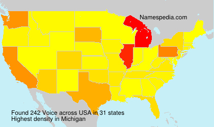 Surname Voice in USA