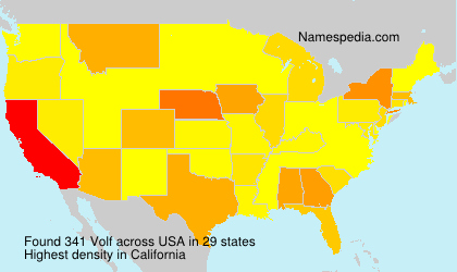 Surname Volf in USA