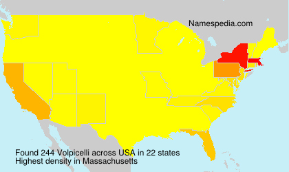 Surname Volpicelli in USA