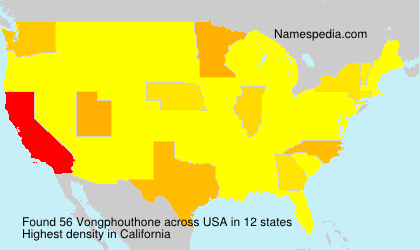 Surname Vongphouthone in USA