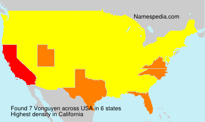 Surname Vonguyen in USA