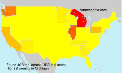 Surname Vrhel in USA